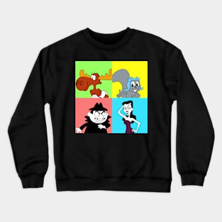 Rocky Bullwinkle Pop Crewneck Sweatshirt